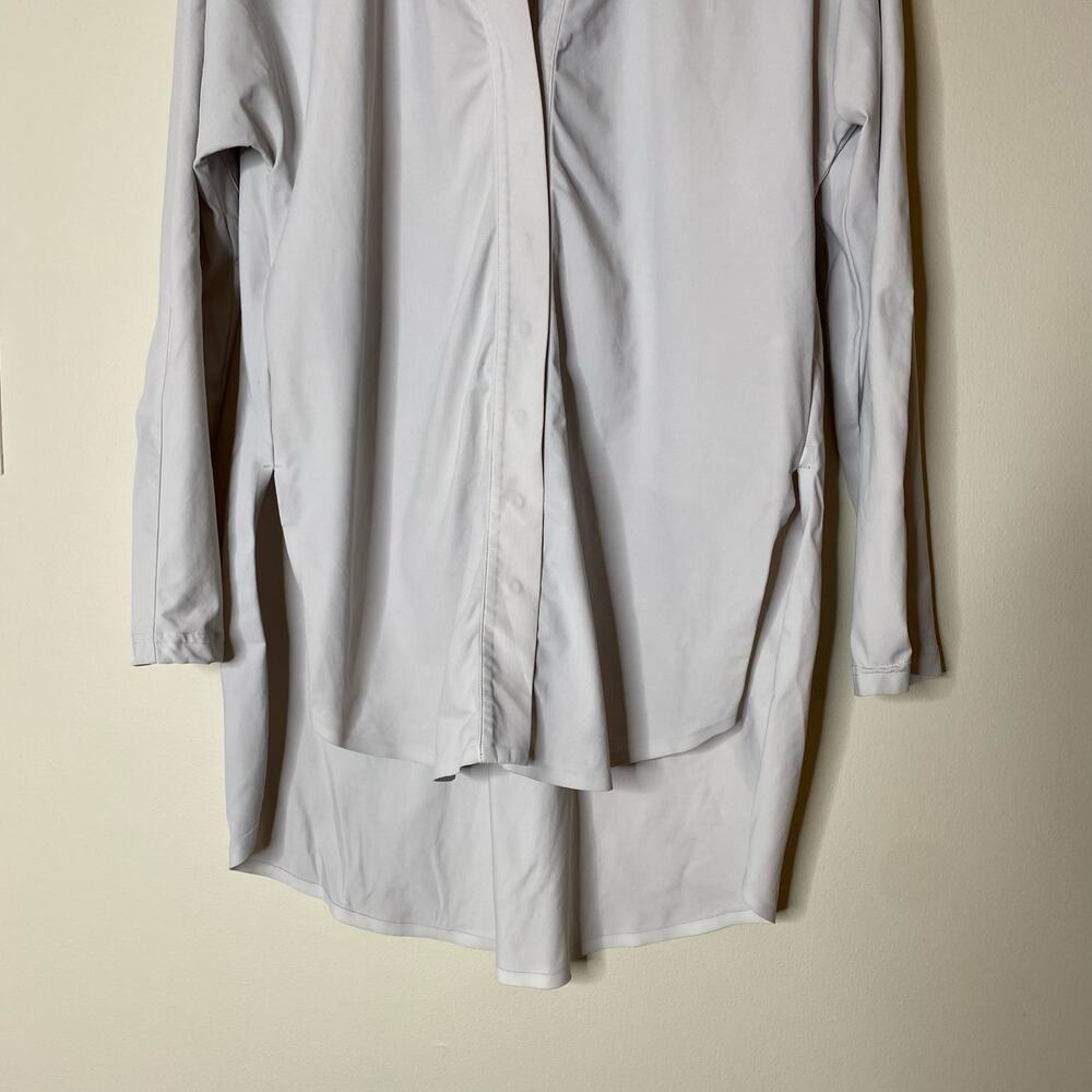 Aday Something Borrowed Oyster Light Gray Shirt S… - image 3